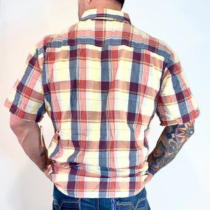 Tankfarm Checkered Men's Shirt with Short Sleeves